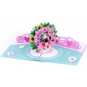 Thiệp 3D Vòng Hoa Tình Yêu - 3D Cards Wreath of love