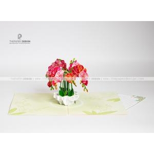 Popup Card - Orchids