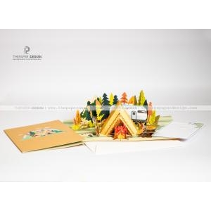 Popup Card - Family Camping