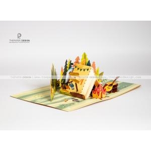 Popup Card - Family Camping