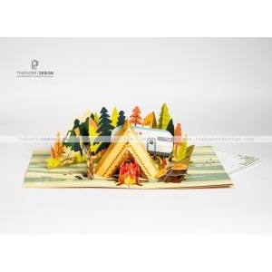 Popup Card - Family Camping