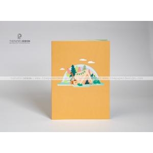 Popup Card - Family Camping
