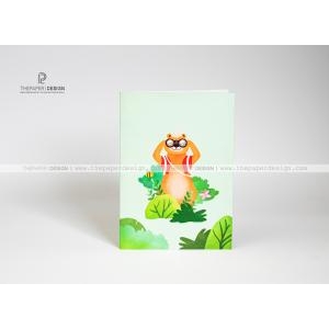 Thiệp 3D - Gia Đình Gấu