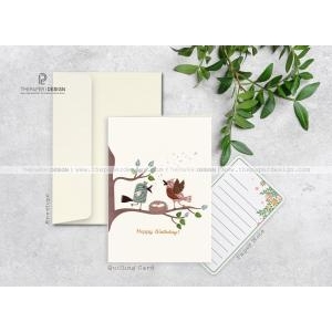 Thiệp Giấy Xoắn - Sinh Nhật